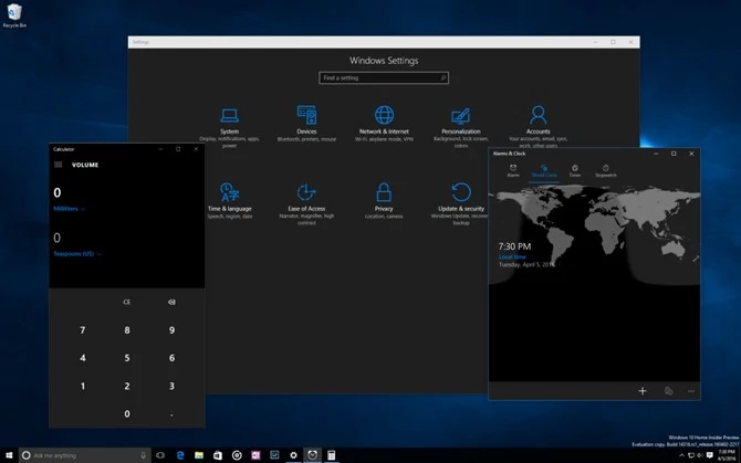 Windows 10 build 14316 to m.in. ciemny motyw, który można włączyć w ustawieniach