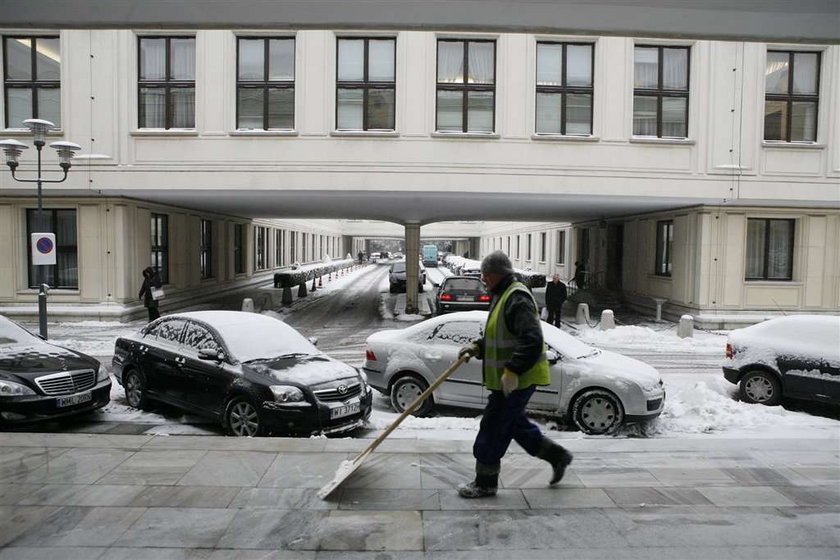 Sejm, odsnieżanie, zima, śnieg