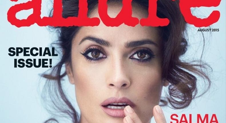 Salma Hayek covers Allure Magazine