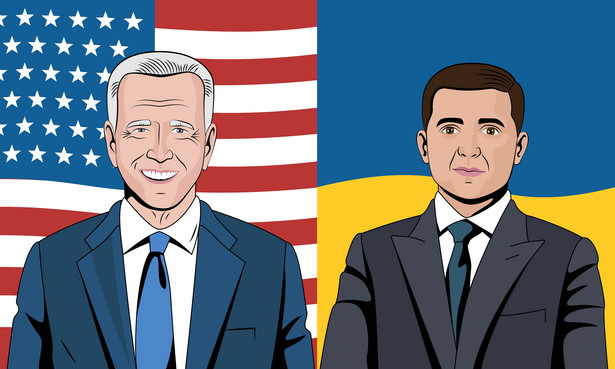 Joe Biden i Wołodymyr Zełenski