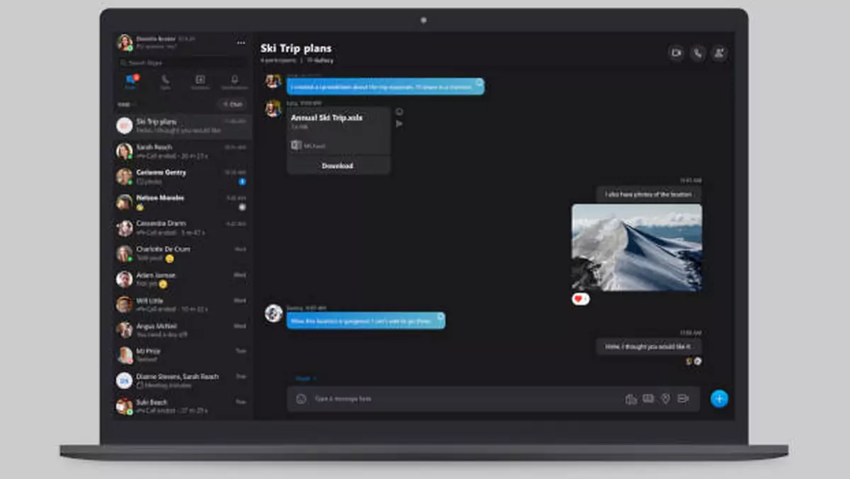 Microsoft wprowadza nowe udoskonalenia w komunikatorze Skype 8