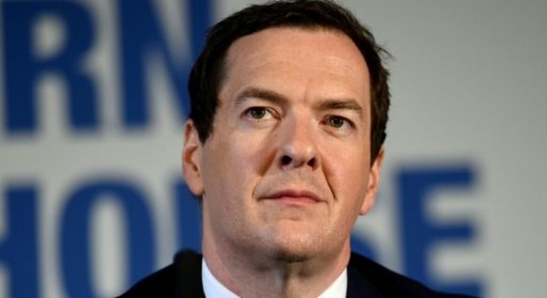 Former British Chancellor George Osborne, seen September 16, 2016, resigned from the British government following the referendum vote to leave the European Union in June, but remains a Conservative lawmaker
