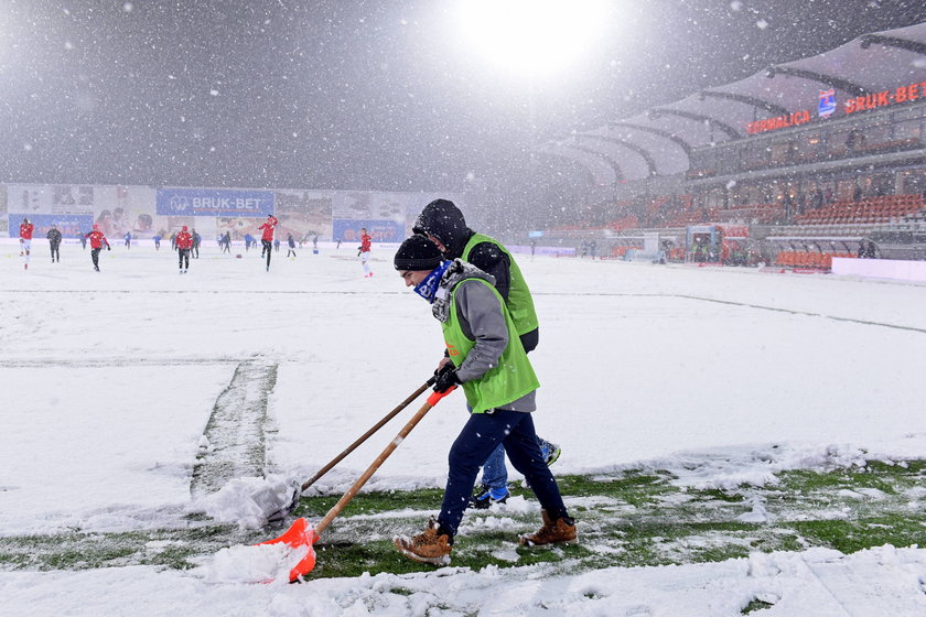 Mecz Termalica Bruk-Bet - Jagiellonia odwołany. Wszystko przez śnieg!