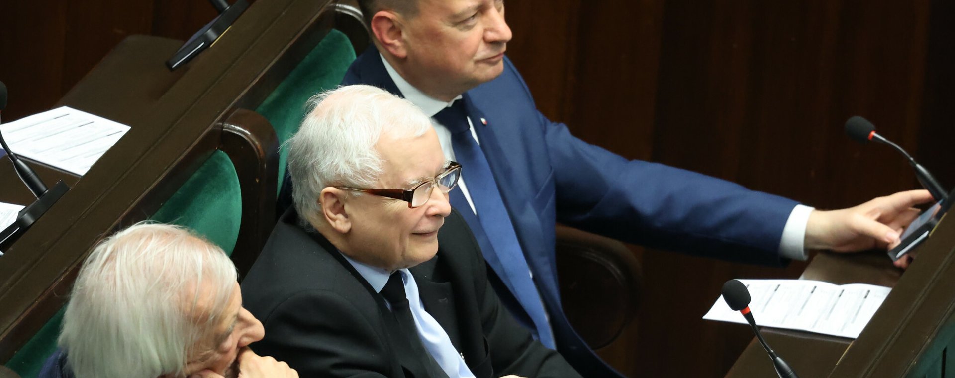 W PiS widać przedwyborczą ofensywę ustawodawczą. Na zdjęciu od lewej Ryszard Terlecki, Jarosław Kaczyński i Mariusz Błaszczak