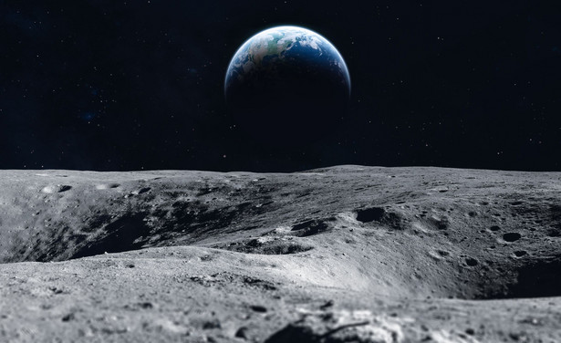 Widok z Księżyca na Ziemię