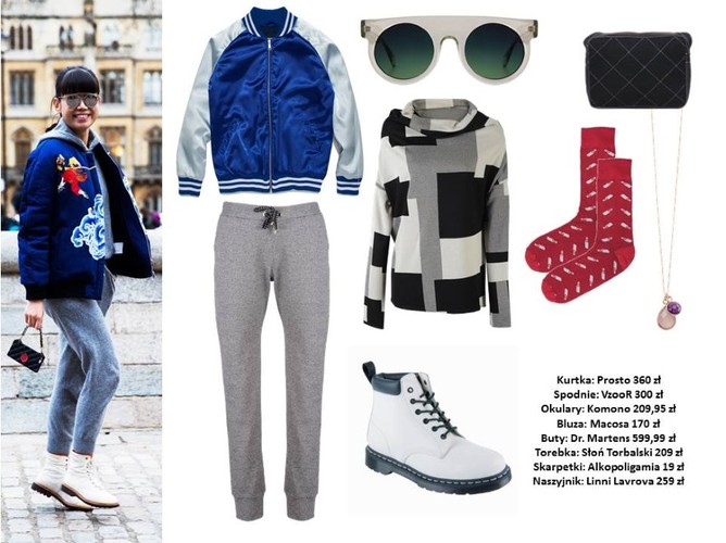 STYLIZACJE z kurtką typu bomber