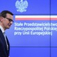 Bruksela, Belgia, 22.10.2021. Premier Mateusz Morawiecki bierze udział w konferencji prasowej w Brukseli, 22.10.2021 r. po dwudniowym posiedzeniu Rady Europejskiej, na którym szefowie państw i rządów rozmawiali m.in. o wzroście cen energii, kwestiach związanych z praworządnością i handlem, polityce migracyjnej i walce z pandemią. Fot. PAP/Marcin Obara