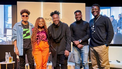 L - R: Adaora Mbelu (a.k.a Lumina), Tobi Ayeni (a.k.a Miss Techy), Daro Umaigba, Fisayo Fosudo, and Salem King