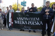 protest przeciwko czytaniu tekstu Golgota Picnic