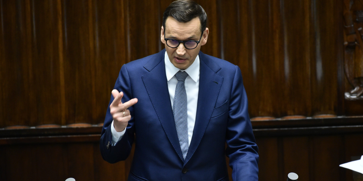 Premier Mateusz Morawiecki wystąpił w Sejmie przed głosowaniem nad ustawą o Sądzie Najwyższym. 