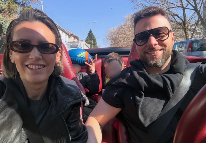 Ana Bebić sa mužem i decom uživa u prelepom danu