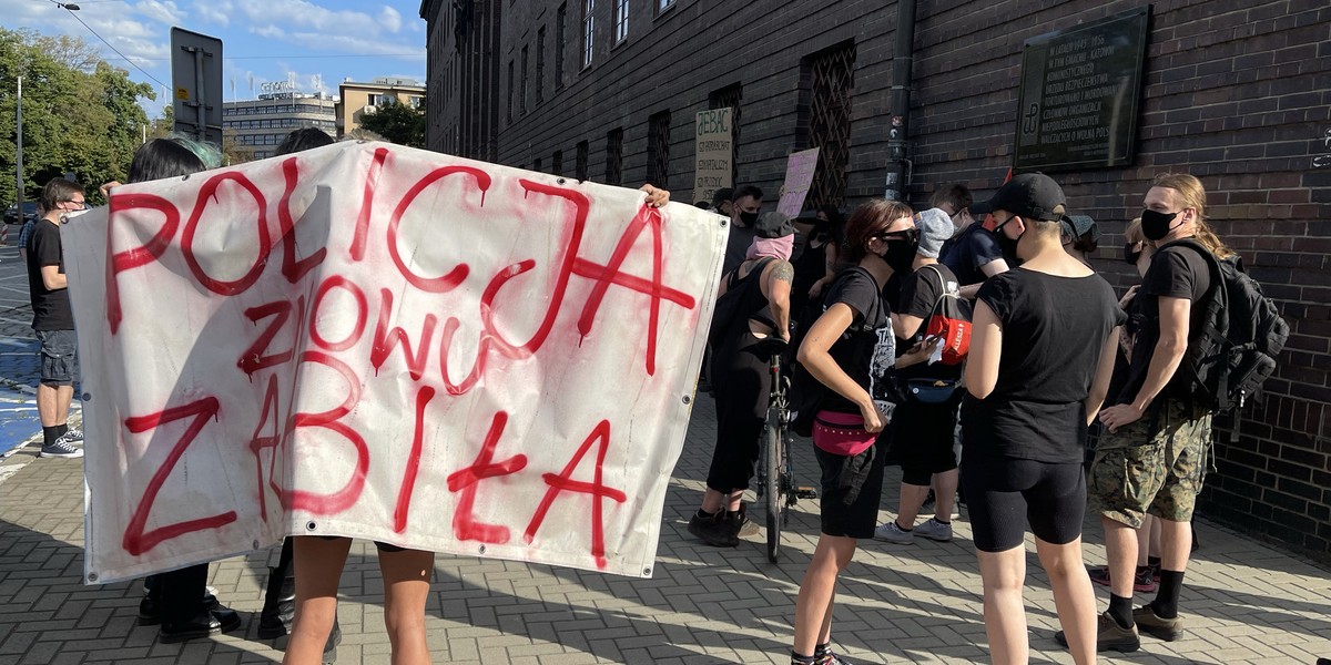 Lubin. Protesty po śmierci 34-letniego Bartka