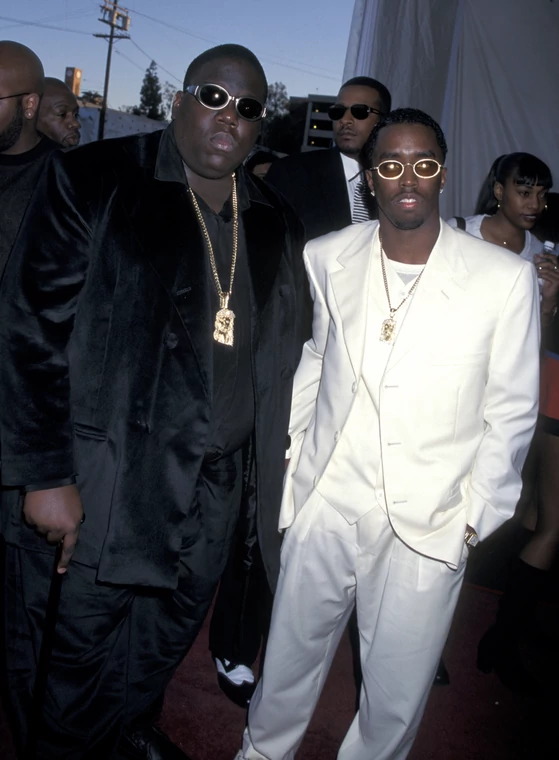 Notorious B.I.G. i Puff Daddy na gali Soul Train Music Awards (7 marca 1997 r.)