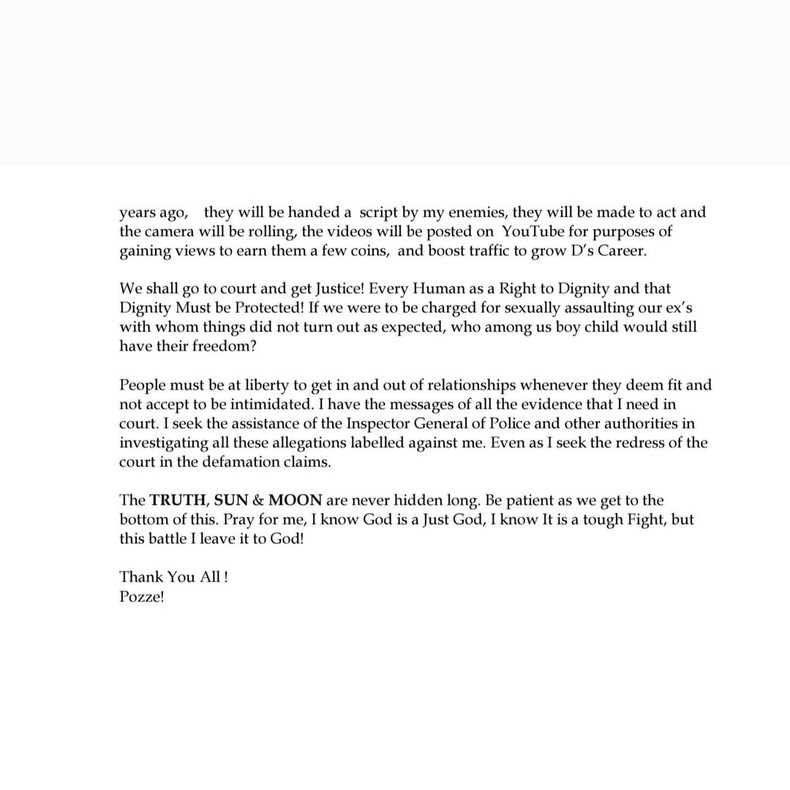 Willy Paul's statement 