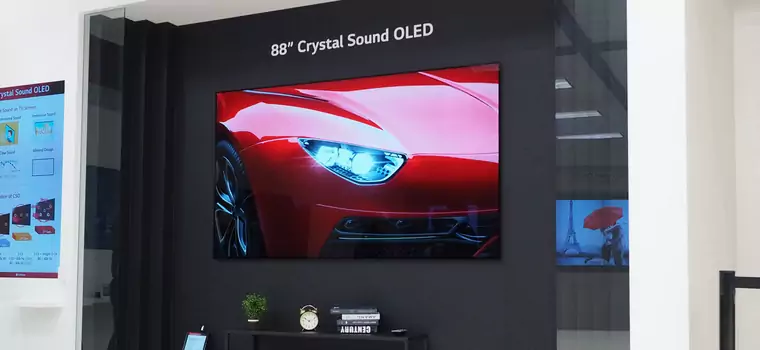 LG prezentuje telewizor OLED 8K UHD z Crystal Sound, który nie ma głośników (CES 2019)