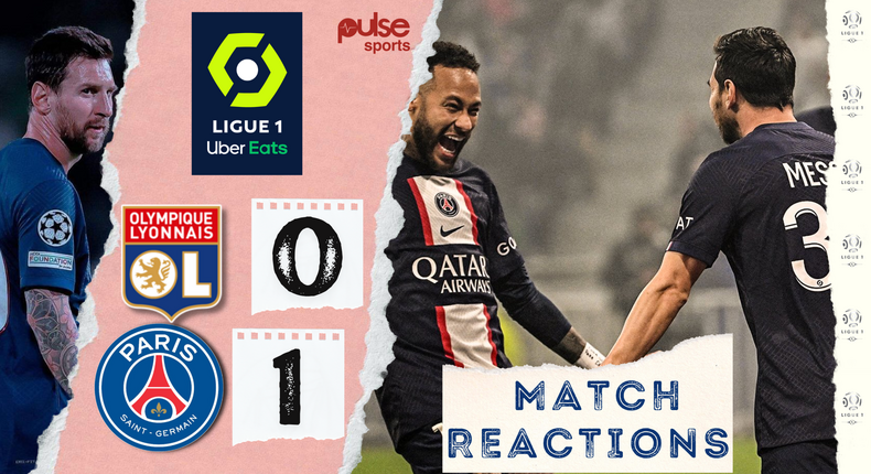 Social media reactions after PSG defeated Lyon in Ligue 1 on Sunday