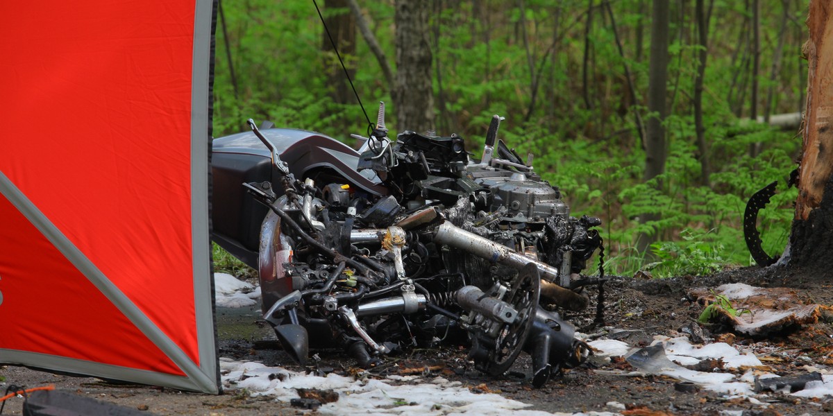 Tragiczny wypadek motocyklisty