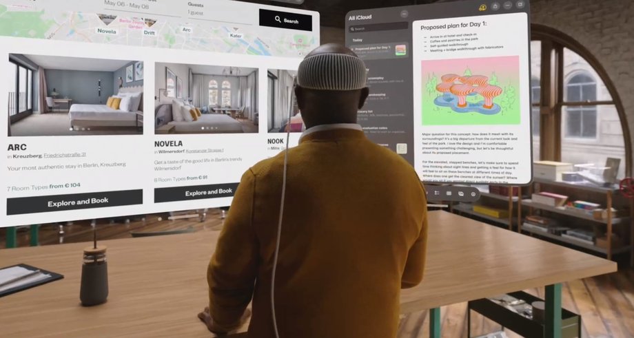 Apple Vision Pro ma zapewniać również wielozadaniowość