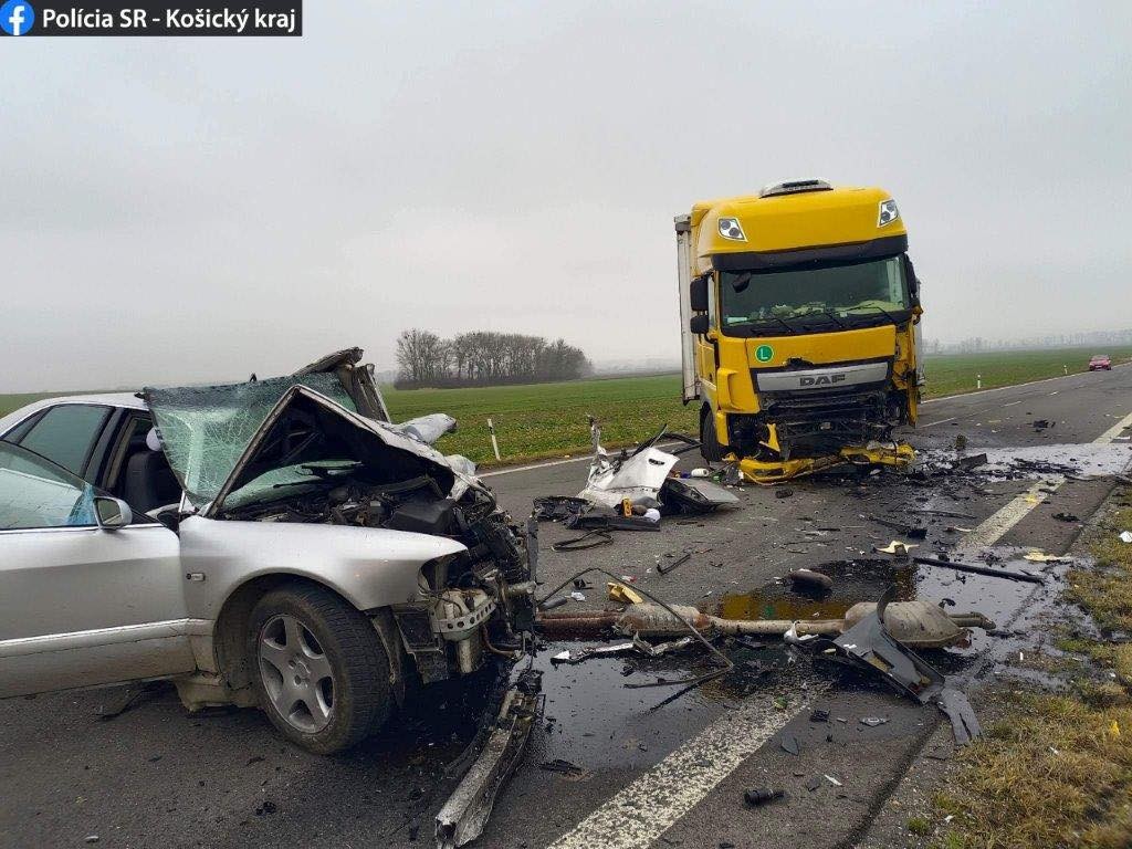Dopravná nehoda v Trebišove.