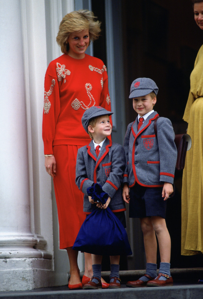 Księżna Diana z synami w 1989 r.