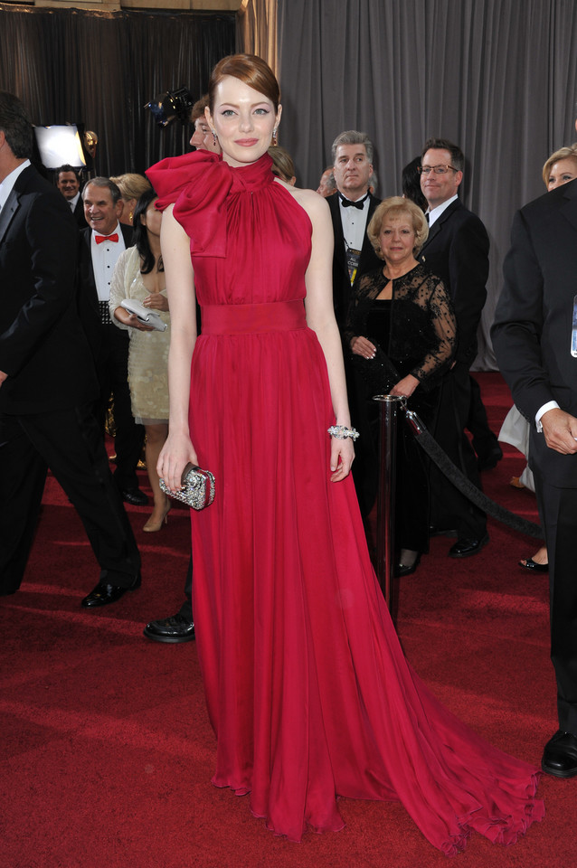 Najpiękniejsze oscarowe kreacje: Emma Stone w sukni Giambattista Valli w 2012 r.