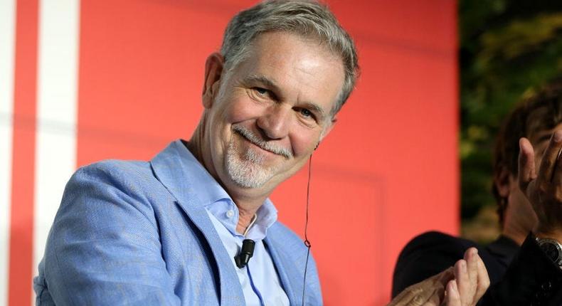 Reed Hastings attends the Netflix & Mediaset Partnership Announcement in Rome on October 8, 2019
