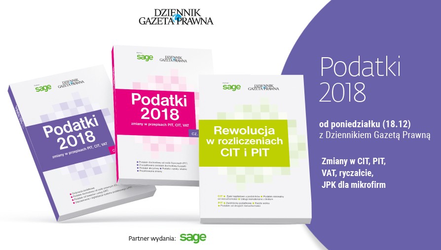 Co zmieni się w podatkach w 2018 roku?