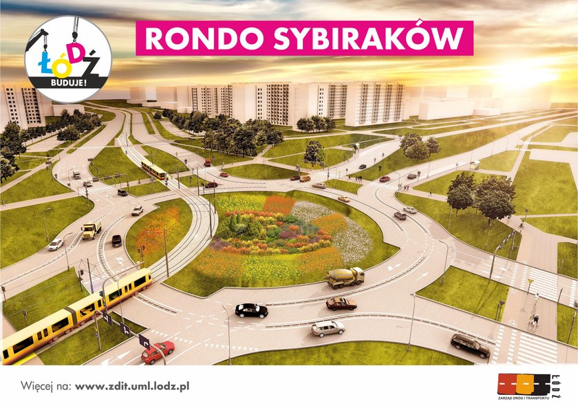 Rondo Sybiraków zmieni się w bezpieczne rondo turbinowe. Rozpoczęła się przebudowa