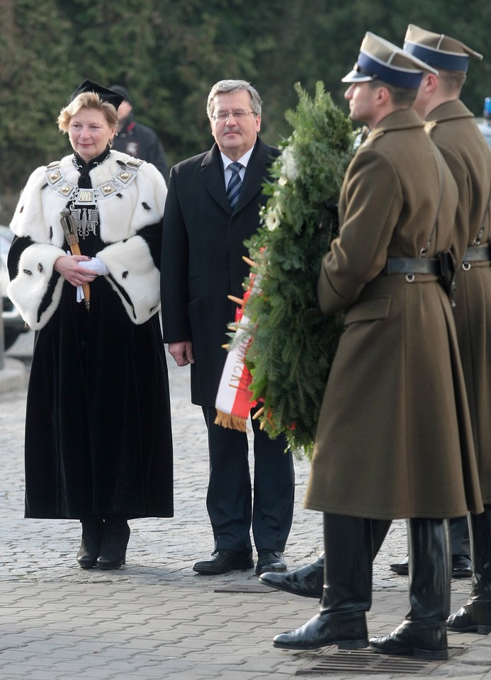 Prezydent Komorowski świętuje z AWF