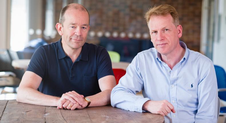 Graphcore founders Nigel Toon CEO (right) & Simon Knowles CTO (left)