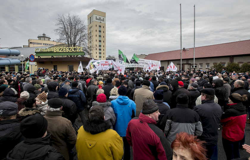 Protest w KWK Brzeszcze