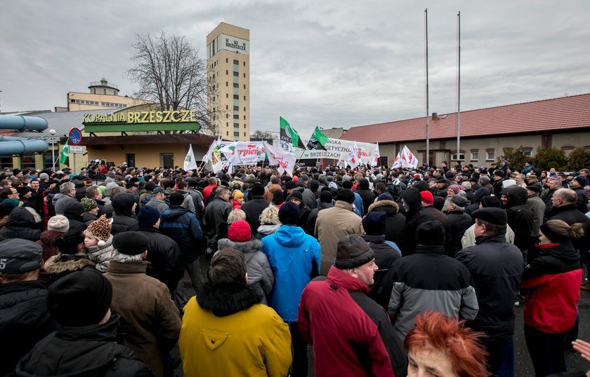 Protest w KWK Brzeszcze