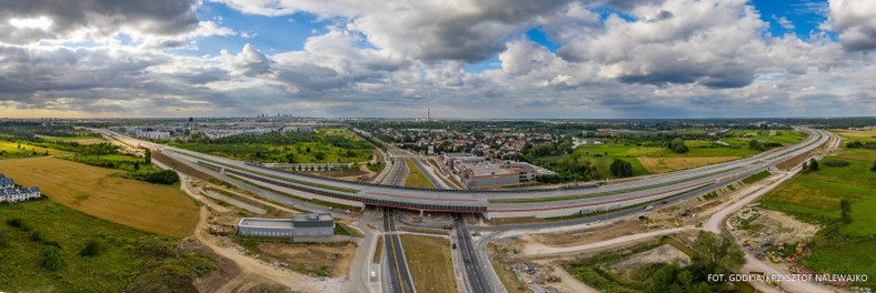 Budowa Południowej Obwodnicy Warszawy. Źródło: GDDKiA