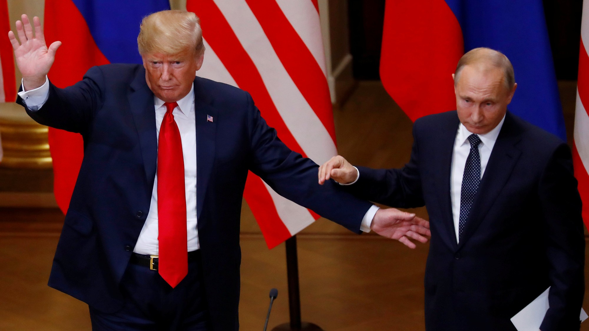 Donald Trump a Vladimir Putin