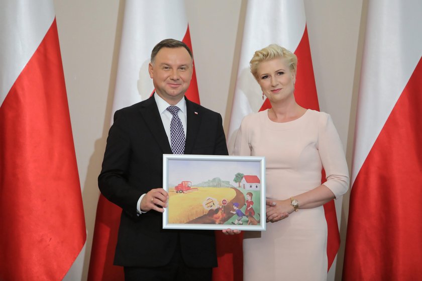 Andrzej Duda i prezes KRUS Aleksandra Hadzik