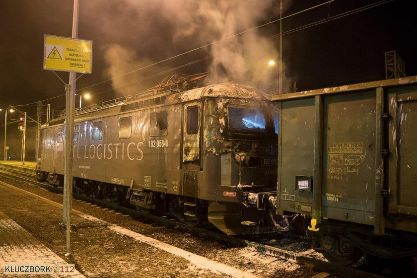 Pijany maszynista jechał płonącym pociągiem