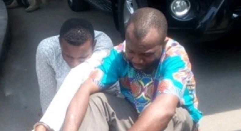 The suspected perverts, Stanley Akanno and Olakunle Hassan