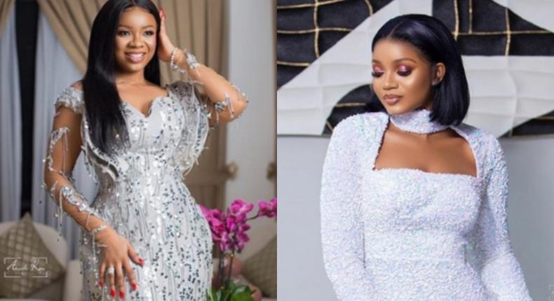 Wedding guests: Serwaa Amihere and sister served us the best white outfits for weddings