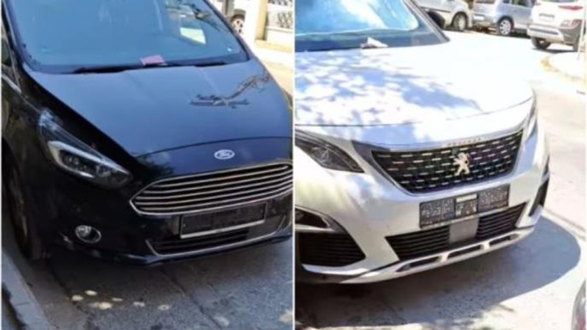 Tablice skinute na automobilima u Grčkoj