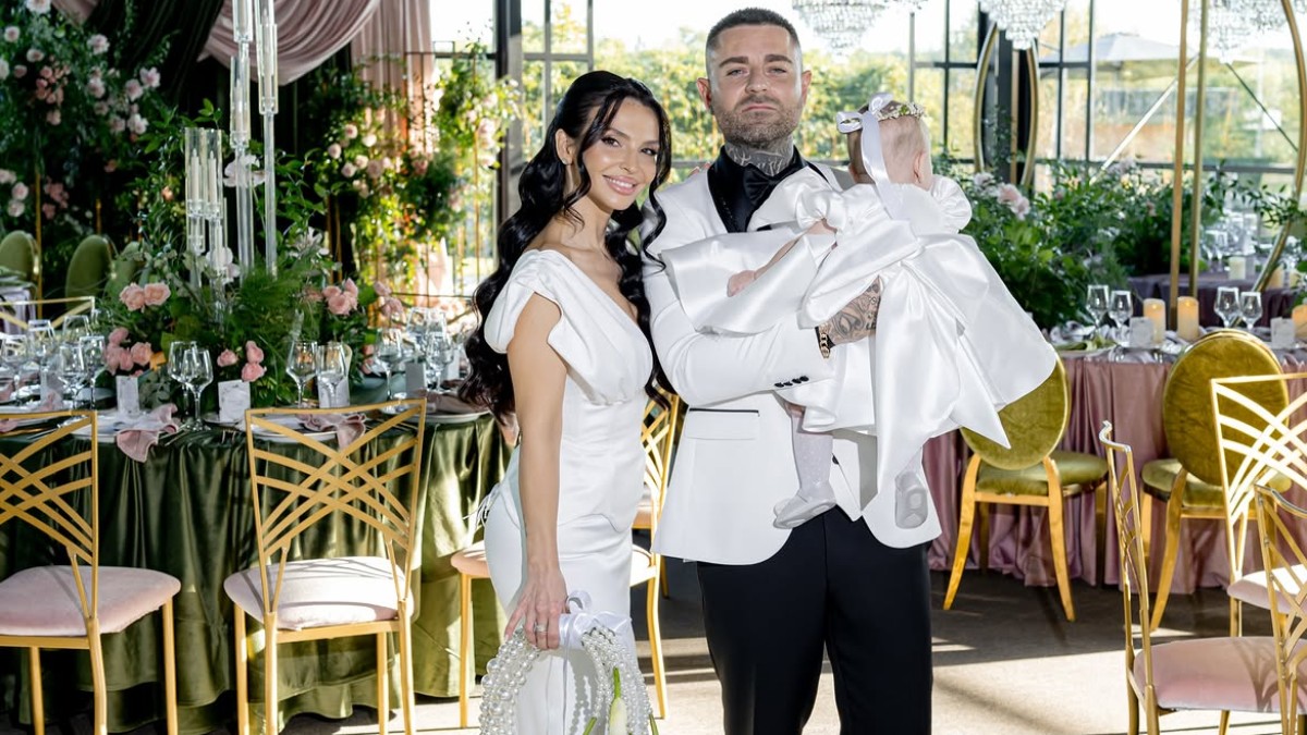Imagini de la nunta Franciscăi și a lui TJ Miles. Au făcut și botezul în aceeași zi