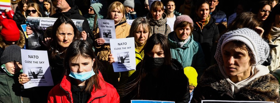 Pikieta solidarności z Ukrainą, Kraków, 13.03.2022