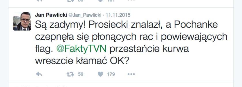 Wstyd! Tak bluzga nowy szef TVP1!