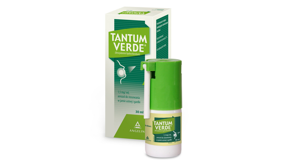 Tantum Verde w aerozolu to niezastąpiony lek w leczeniu objawów związanych ze stanem zapalnym jamy ustnej i gardła, Może być stosowany nawet u najmłodszych.