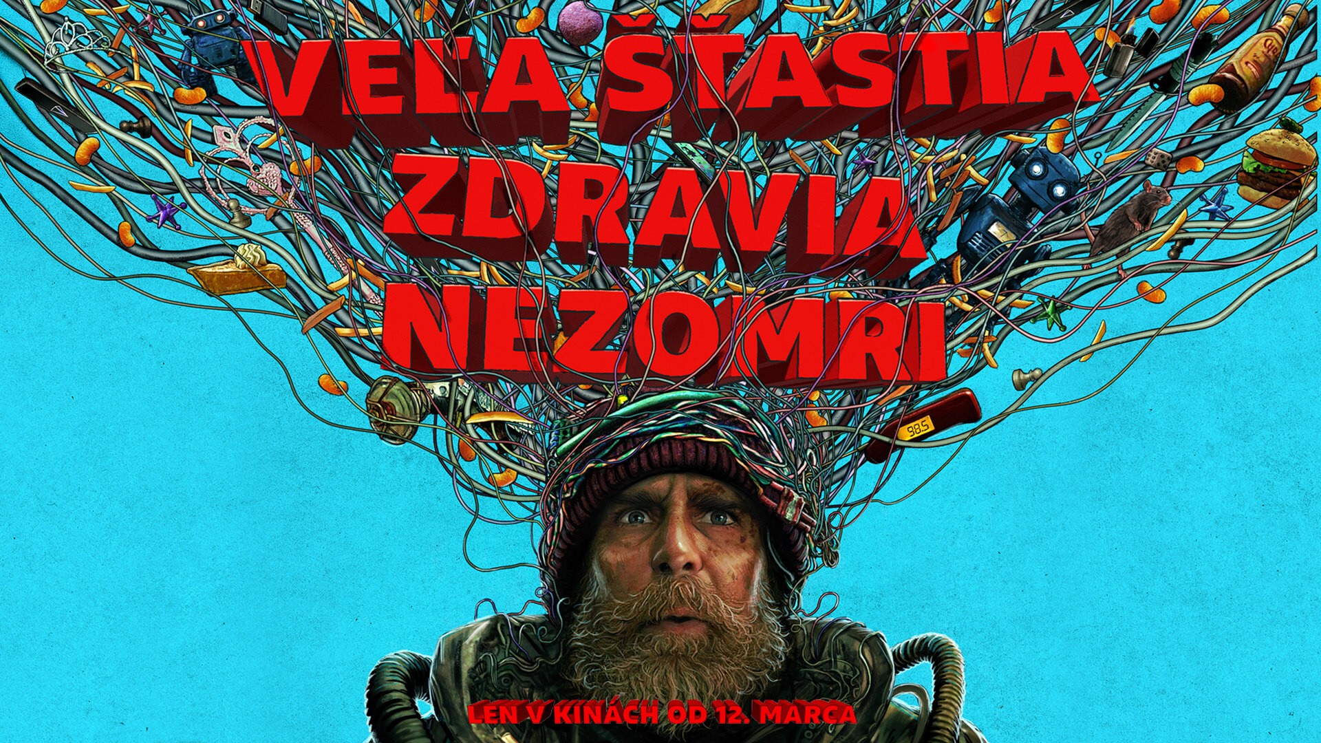 nový film Veľa šťastia, zdravia, nezomri so Samom Rockwellom 