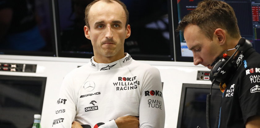 Formuła 1. Kubica osiemnasty na pierwszym treningu