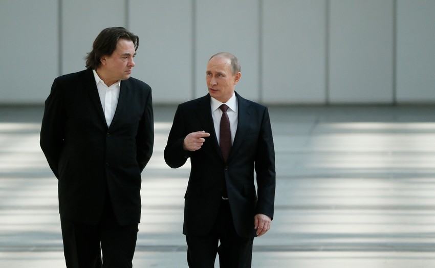 Konstantin Ernst i Vladimir Putin