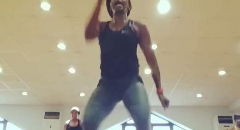 Kate Henshaw dancing