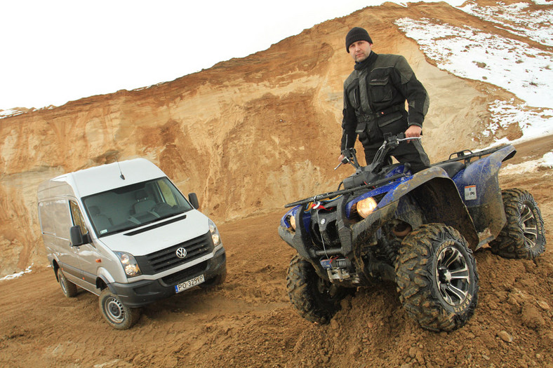 Yamaha Grizzly kontra Volkswagen Crafter: niepokonani