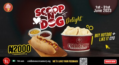 Get excited with Cold Stone’s Buy One Get One Free and Scoop N’ Dog offer!!!
