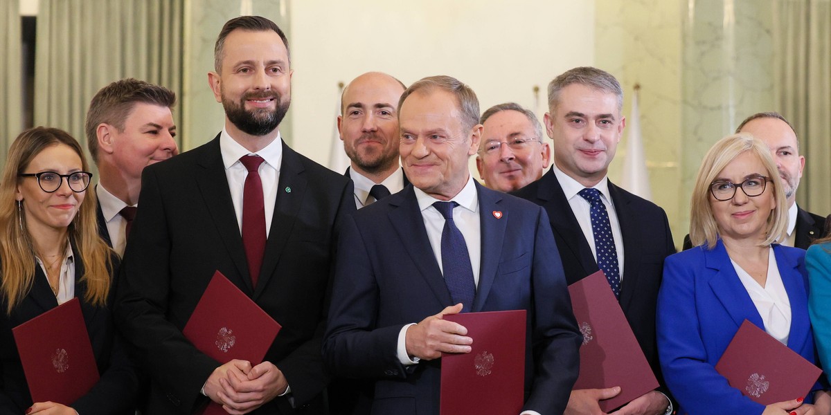 Członkowie rządu Donalda Tuska w chwili powołania